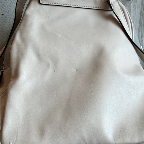 GUESS Cream Faux Leather Backpack - Picture 3 of 12